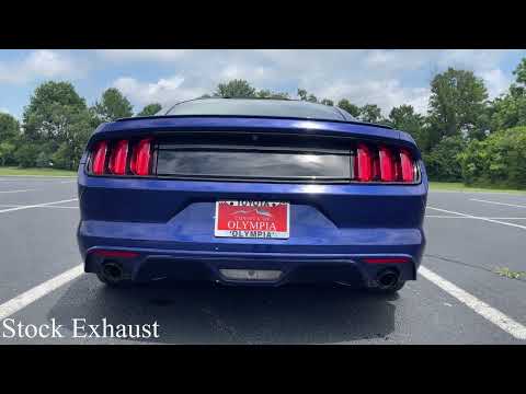 2016 Mustang (V6) Borla ATAK Catback VS Stock Exhaust Comparison