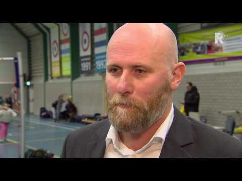 Rotterdam-coach Merx na de volleybalderby tegen Nesselande