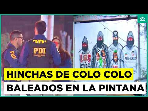 Balean a dos hinchas de Colo Colo mientras pintaban un mural en La Pintana