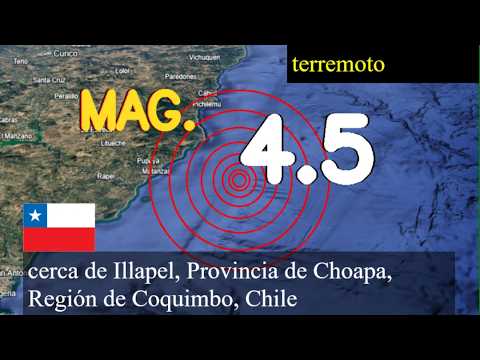 😱🚨  Terremoto cerca de Illapel, Provincia de Choapa, Región de Coquimbo, Chile actualizaciones en vi