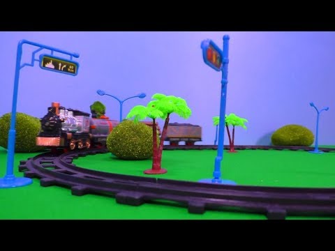 Toy Train and Railway 🚂😲👍 Big Egg Kinder Surprise with Toy Train Railway Video