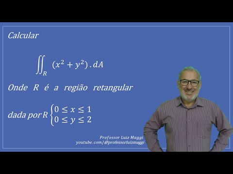 INTEGRAL DUPLA EM COORDENADAS RETANGULARES NUMA REGIÃO DE INTEGRAÇÃO RETANGULAR#professorluizmaggi