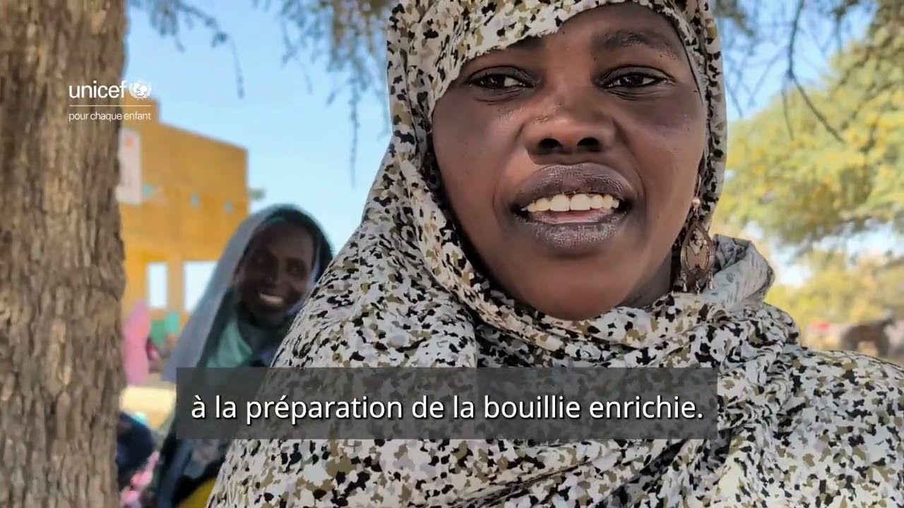 Démonstration culinaire pour prévenir la malnutrition au Tchad.
