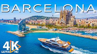 Barcelona 4K | Vibrant Coastal City – Sagrada Familia & Gaudí Skyline, Mediterranean Glow 🇪🇸