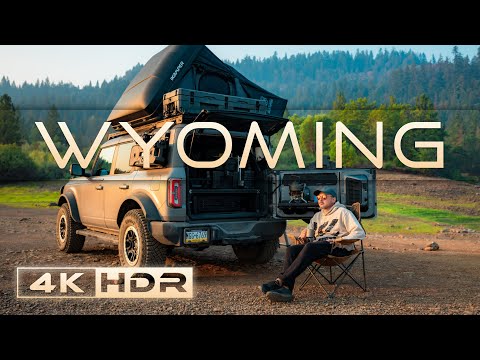 Overlanding Wyoming & Yellowstone in HDR 4K 60fps Exploring Backcountry Trails & Breathtaking Landsc