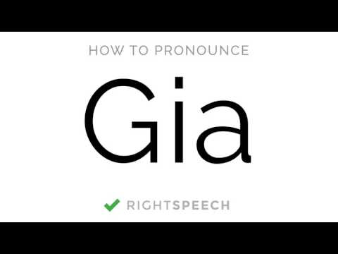 🔴 Gia - How to pronounce Gia - American Girl Name