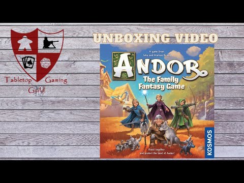 Andor The Family Fantasy Game Board Game Unboxing