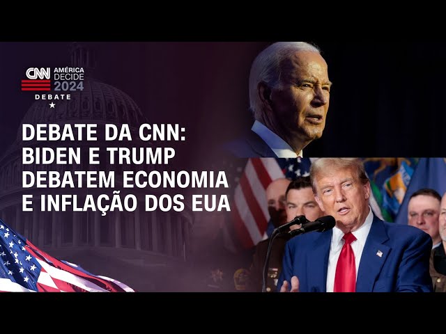 Debate da CNN: Biden e Trump debatem economia e inflação dos EUA |  AMÉRICA DECIDE