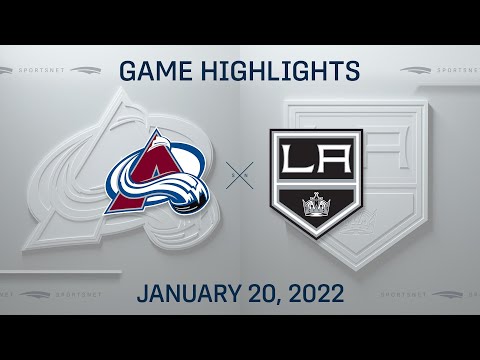 NHL Highlights | Avalanche vs. Kings - Jan. 20, 2022