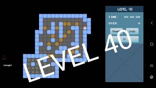 Classic Sokoban Level 40 | without UNDO | Solution 1 - 90