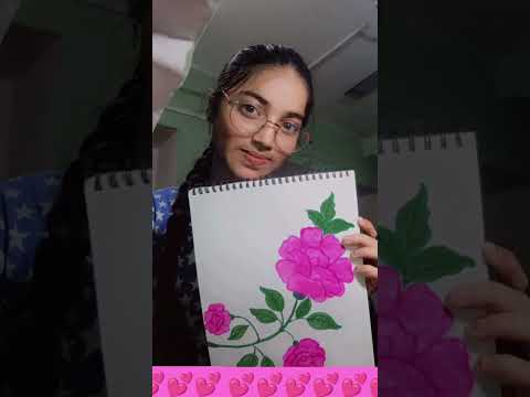 vanshu drawing #flower video #youtubeshorts #trendingshorts #viralvideo