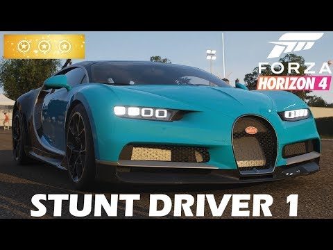 Forza Horizon 4 STUNT DRIVER 1 3 STARS Gameplay Walkthrough
