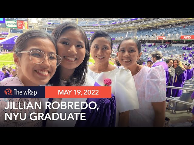 ‘Core memory’: Robredos beam with pride as Jillian graduates from NYU