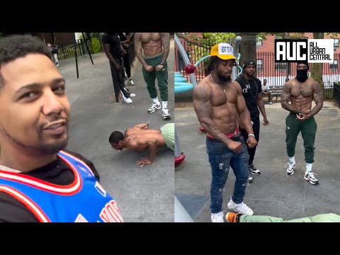 Juelz Santana Calls Out Jim Jones After Pulling Up On The Wolves Working Out At Dykman Park