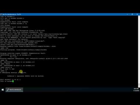 How to debug C code with GDB