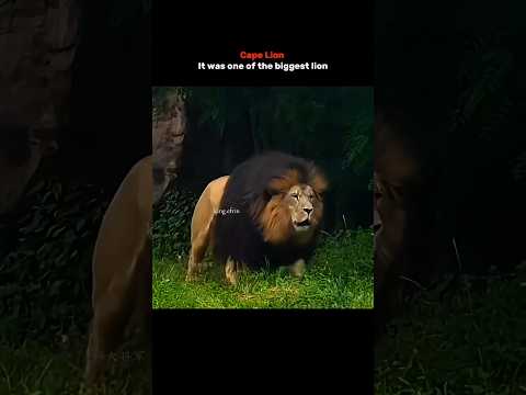 Cape Lion Most Powerful Lion In History