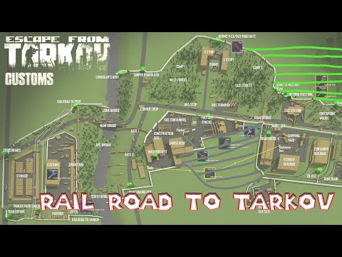 Rail Road To Tarkov - Escape From Tarkov - Exit Custom Map | Evening