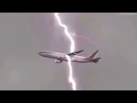 Top 5 Lightning Strikes on Planes Caught on Camera ⚡✈️