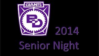 preview picture of video 'Ben Davis Football 2014 - Senior Night'