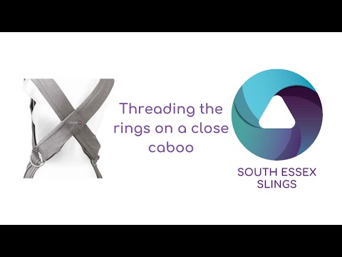 Threading the rings on a close caboo