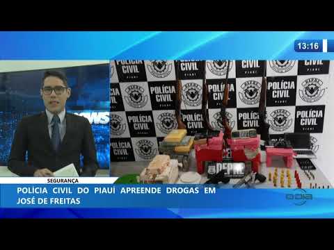 O DIA NEWS 23 01 2020  PoliÌcia Civil do PiauiÌ apreende drogas em JoseÌ de Freitas