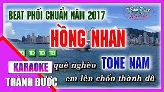 Hồng Nhan | Beat Phối Chuẩn Hay Nhất Năm 2017 | Vũ Duy Karaoke By Thành Được