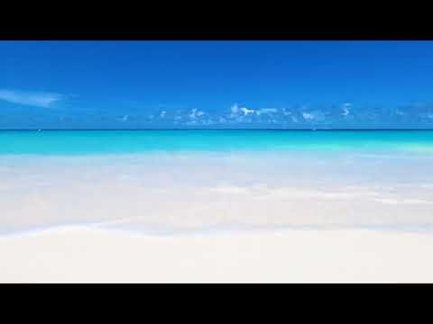 Perfect Beach Scene  7 Hours of White Sand, Blue Water & Ocean Waves in 4K