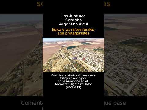 Las Junturas, Cordoba desde el Microsoft Flight Simulator #lasjunturas #cordoba #msfs #joaha45