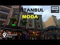 FULL HD Turkey WALK-ISTANBUL WALKING TRAVEL 🇹🇷 WALKING IN MODA KADIKOY ISTANBUL