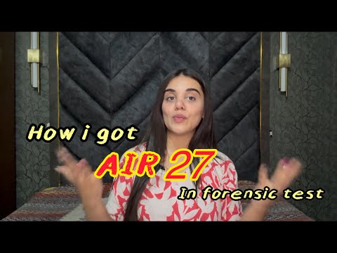 Everything about *FORENSIC SCIENCE* in NFSU| How i got AIR 27 in forensic test⁉️ #nfsu #forensic 