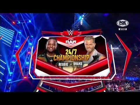 Reggie Vs Drake Maverick Campeonato 24/7 - WWE Raw 08/11/2021 (En Español)