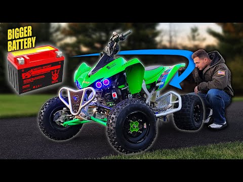 The Worst Battery Design in History... Let's fix it! KFX450R Battery Relocate and Upgrade