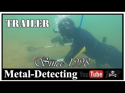 Treasure divers. Ring im Wasser verloren. Sondeln nach verlorenen Schmuck unter Wasser Schatztaucher