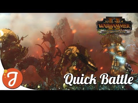 Three Cygors Fight A Kharibdyss | Dark Elves Vs Beastmen | Total War: Warhammer II