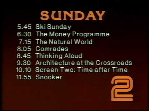 BBC 2 closedown 25-01-86