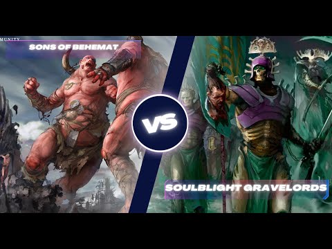 Soulblight Gravelords vs Sons of Behemat 2000 Punkte Battlereport deutsch