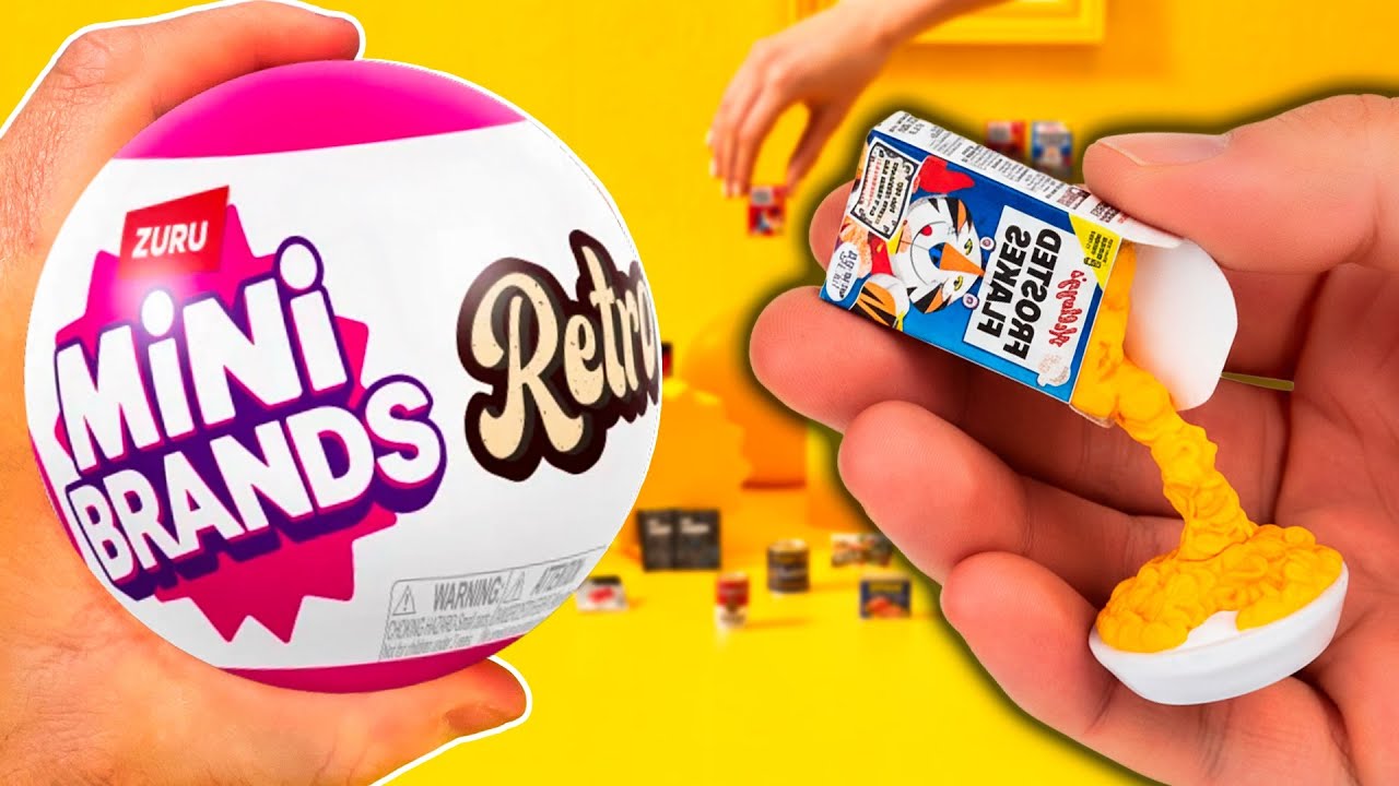 ¡VIAJE AL PASADO! Abriendo lo NUEVO de Mini Brands RETRO · Retro Grocery Series 1