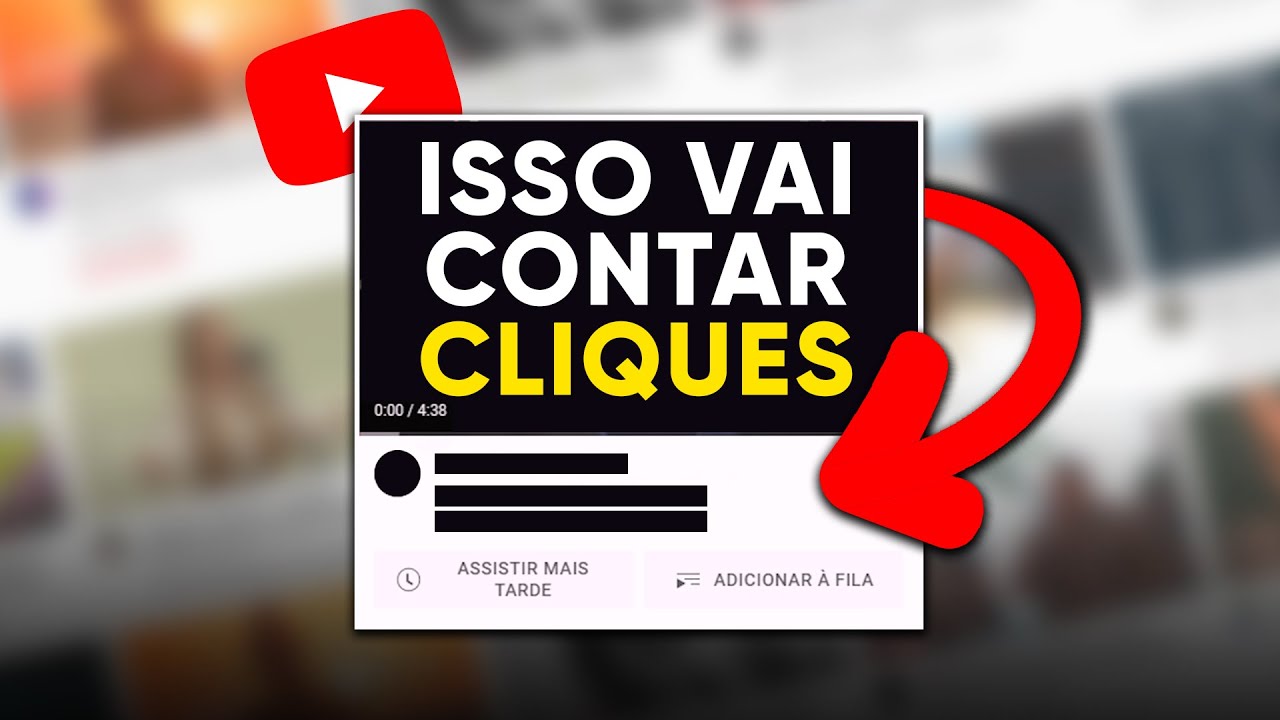 YouTube mudou o algoritmo de cliques (CTR)