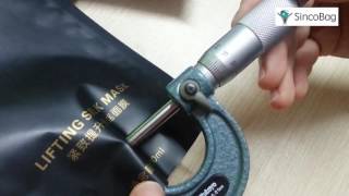 plastic bags thickness measurement / how to measure plastic bags
