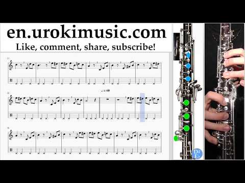 Oboe lessons Beethoven - Für Elise Sheet Music Tutorial Part#2 um-b352