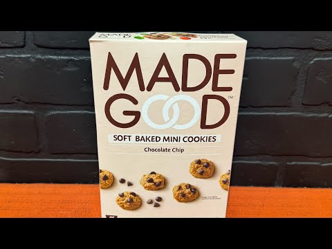 Made Good Soft Baked Mini Cookies Chocolate Chip #veganfoodtastetest #madegood #softbakedcookies