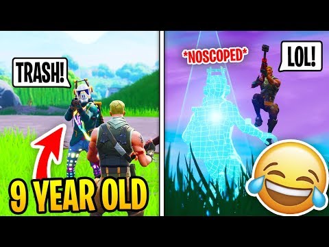 I Met A Toxic 9 Year Old in Fortnite Squad Fill, So I 1v1d him... (RAGE)