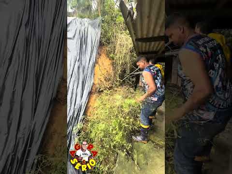 FAVELA DO JUSTINO É CASTIGADA PELAS CHUVAS NA CIDADE DE JUQUITIBA MAIS UMA CASA EM SITUAÇÃO DE RISCO