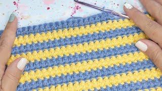 Very Easy 💡Crochet Baby Blanket Idea 🧶Single Crochet Puff Stitch