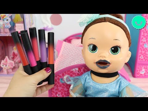 12 Pintalabios para SARA Baby Alive la muñeca viste de CENICIENTA