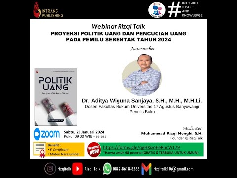 Webinar Rizqi Talk 20 Januari 2024 - Aditya Wiguna Sanjaya