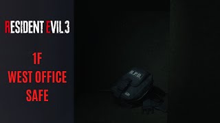 Resident Evil 3: 1F West Office Police Station Safe Combination