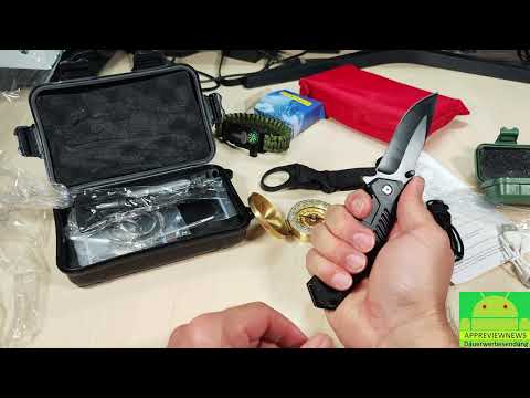 Bushcraft Survival Kit für unter 40 Euro gekauft wie wertig & was steckt drin? LC-dolida Notfall Set