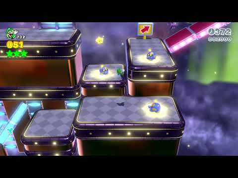 Super Mario 3D World (Switch) 9-2 Itemless Speedrun - Time: 44 (WR)