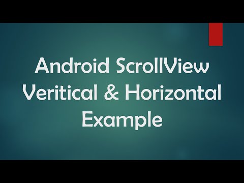 Android Scrollview Veritical Horizontal Example Android Studio Android Scrollview Example